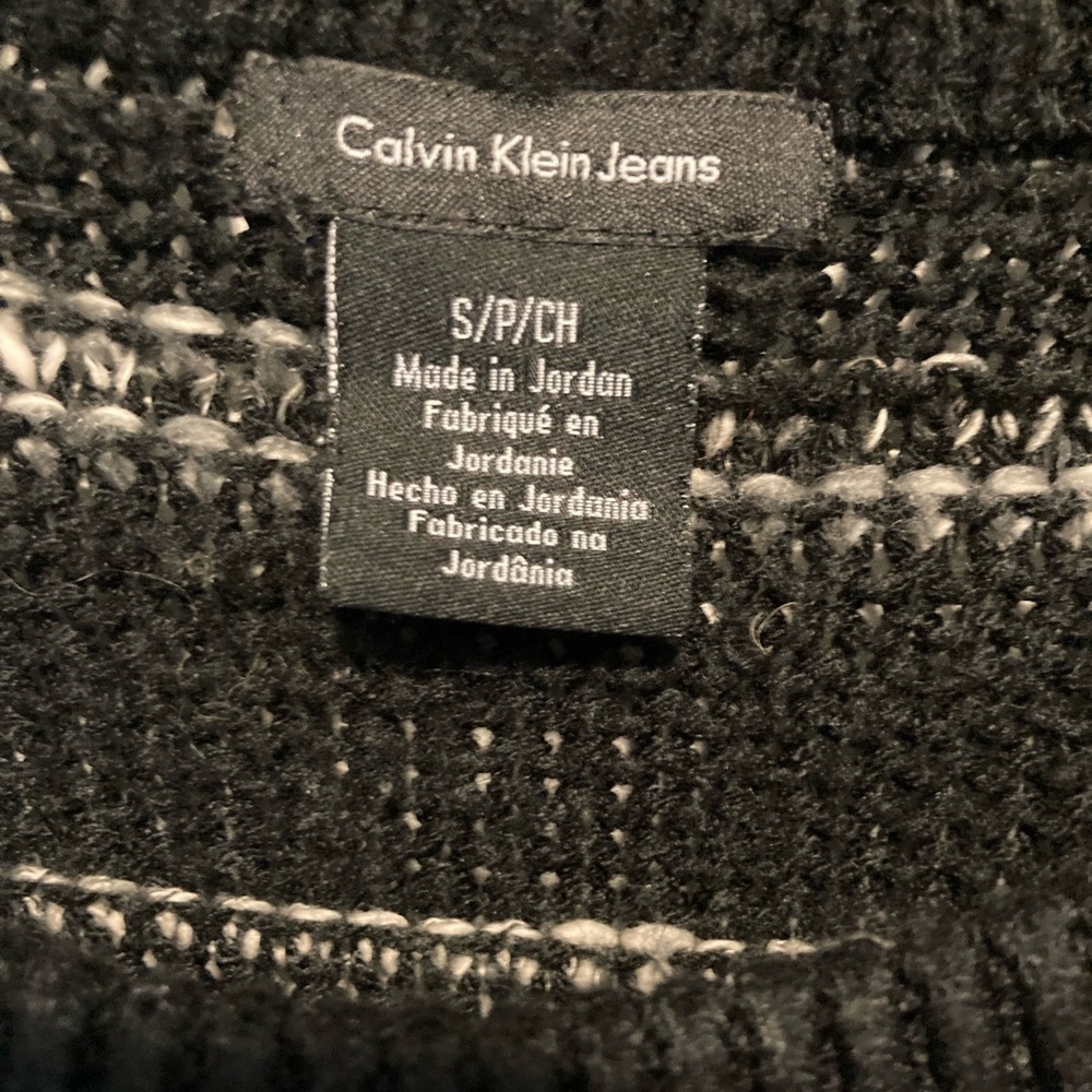 Calvin Klein jeans long sleeved striped Womens sweater size small - Picture 2 of 8